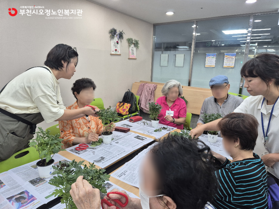 2025년 노인맞춤 특화서비스 3집단 원예치료 프로그램 '아낌없이 주는 나무'